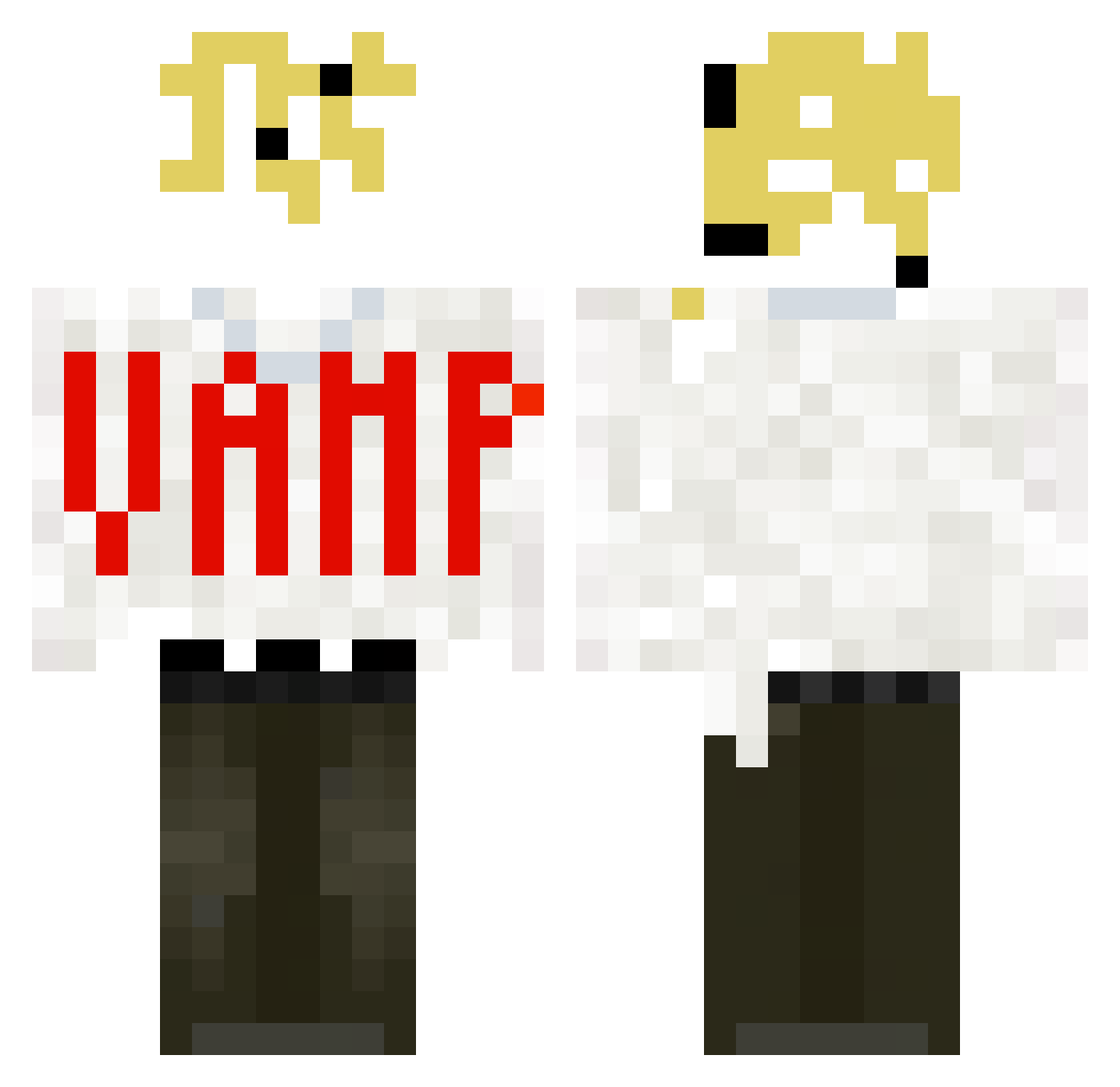 ktv17_ Minecraft skin, front and back view