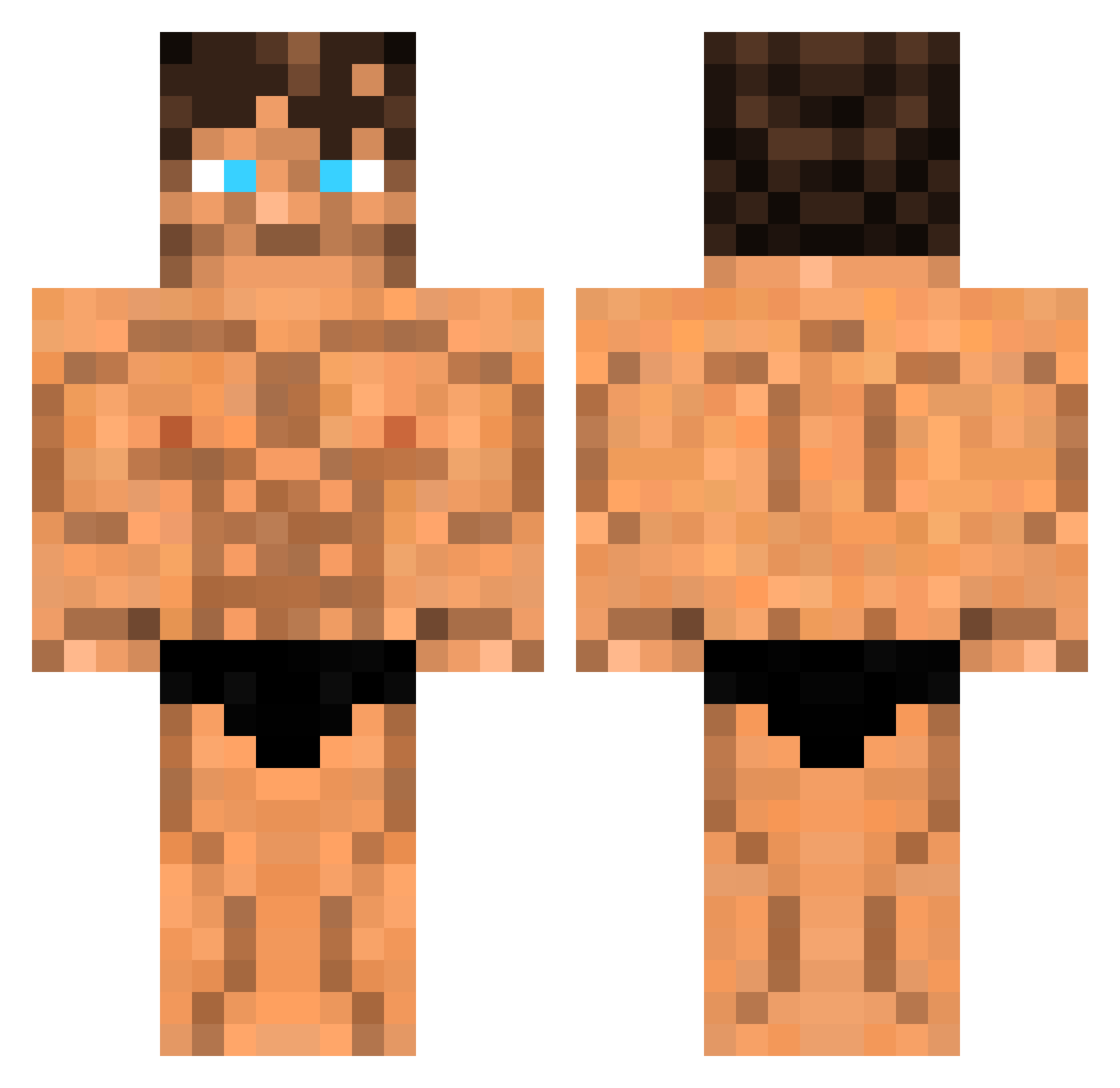 zac_mills Minecraft skin, front and back view