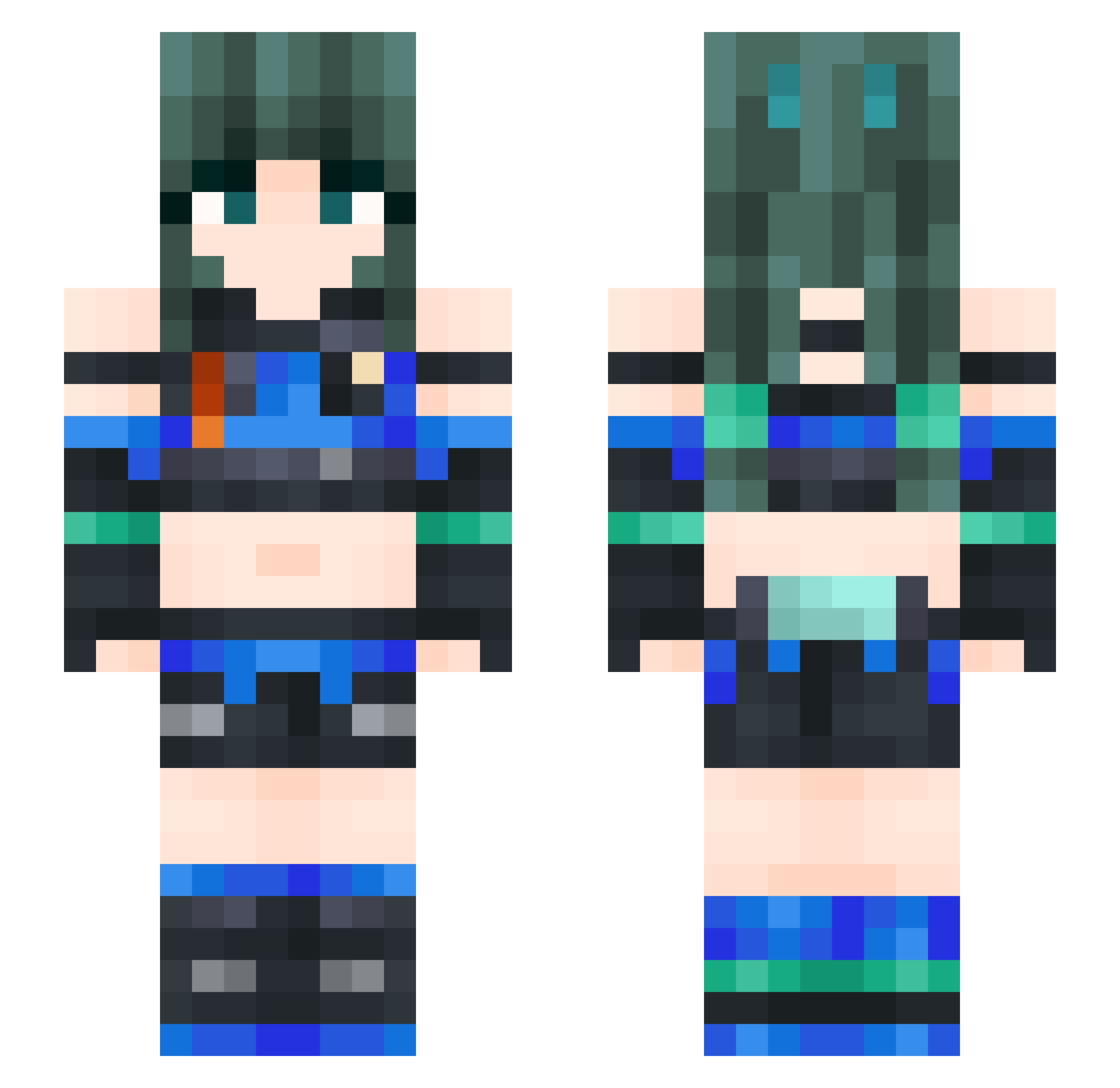 germanyerikawt Minecraft skin, front and back view