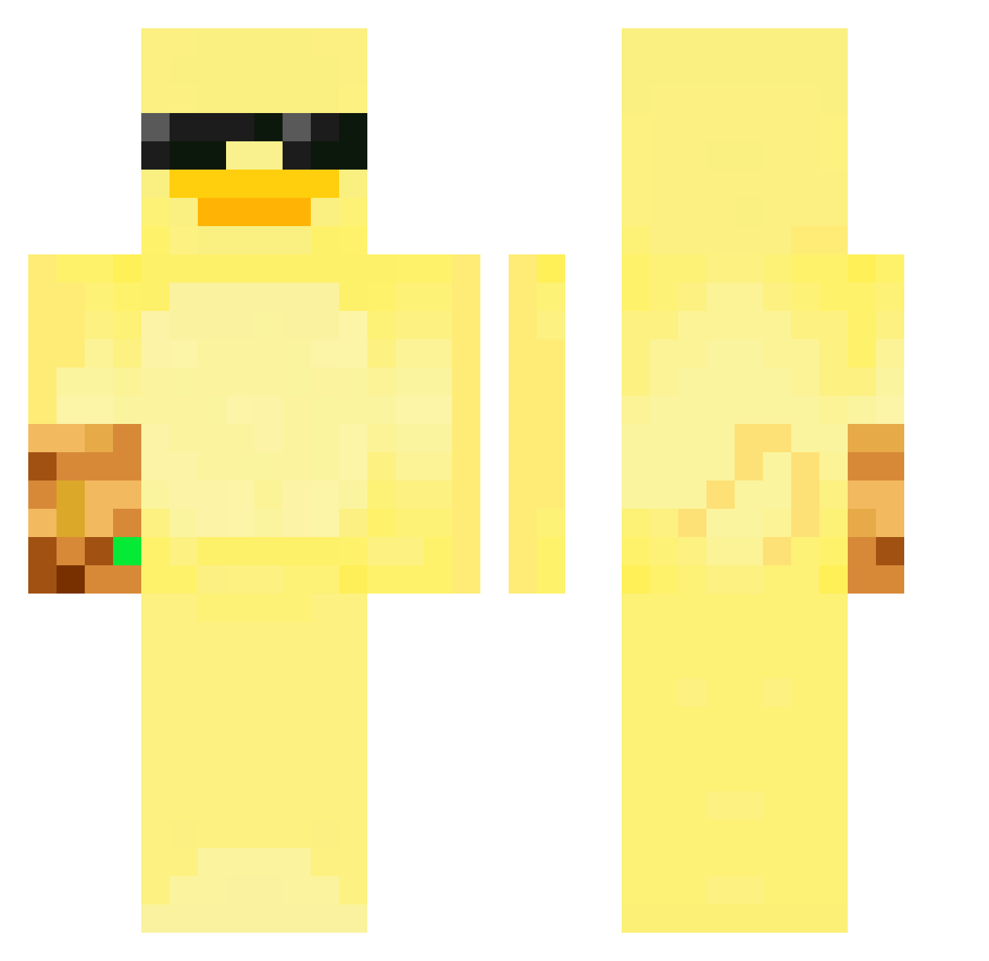 POLALMAR Minecraft skin, front and back view