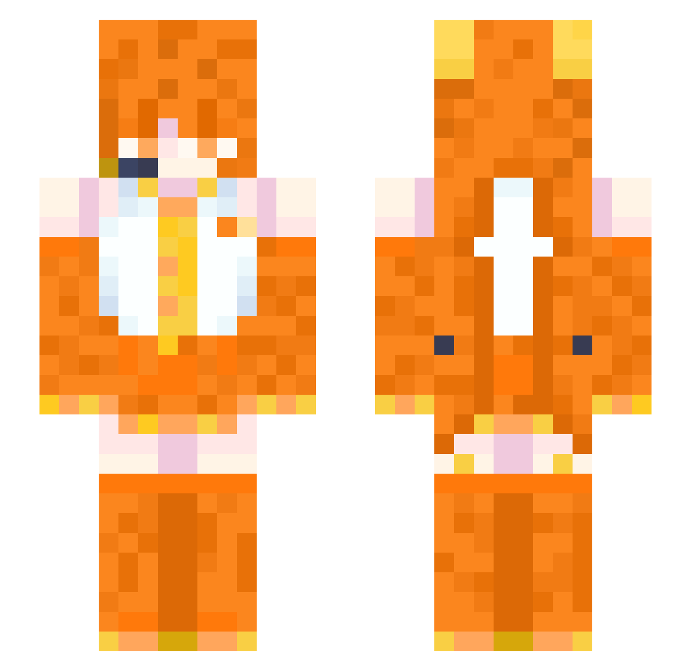 Arn1712 Minecraft skin, front and back view