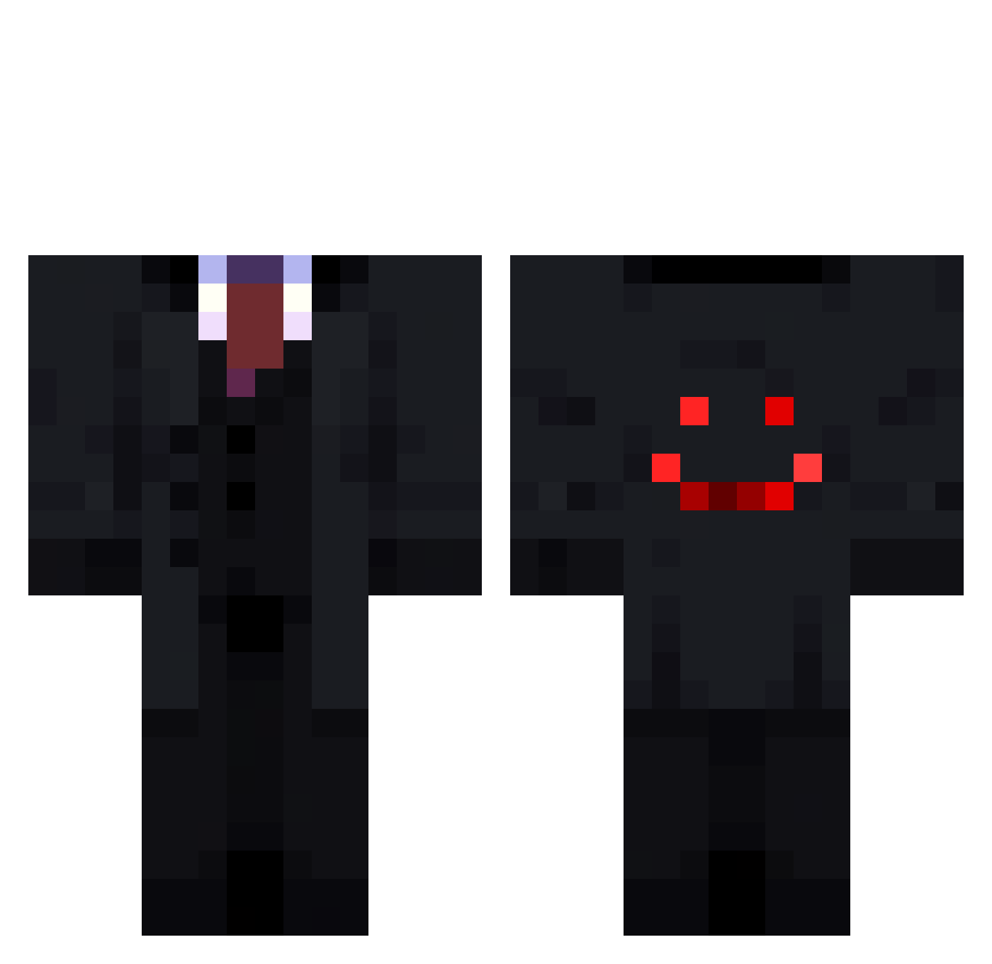 killerrydy Minecraft skin, front and back view