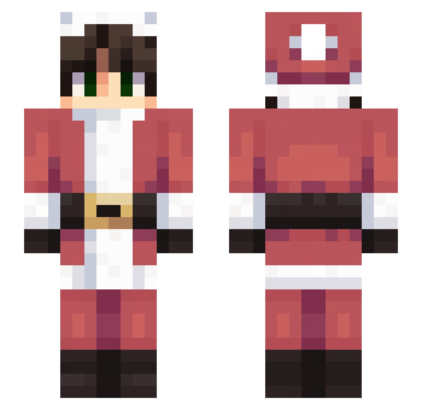 ESTARR Minecraft skin, front and back view