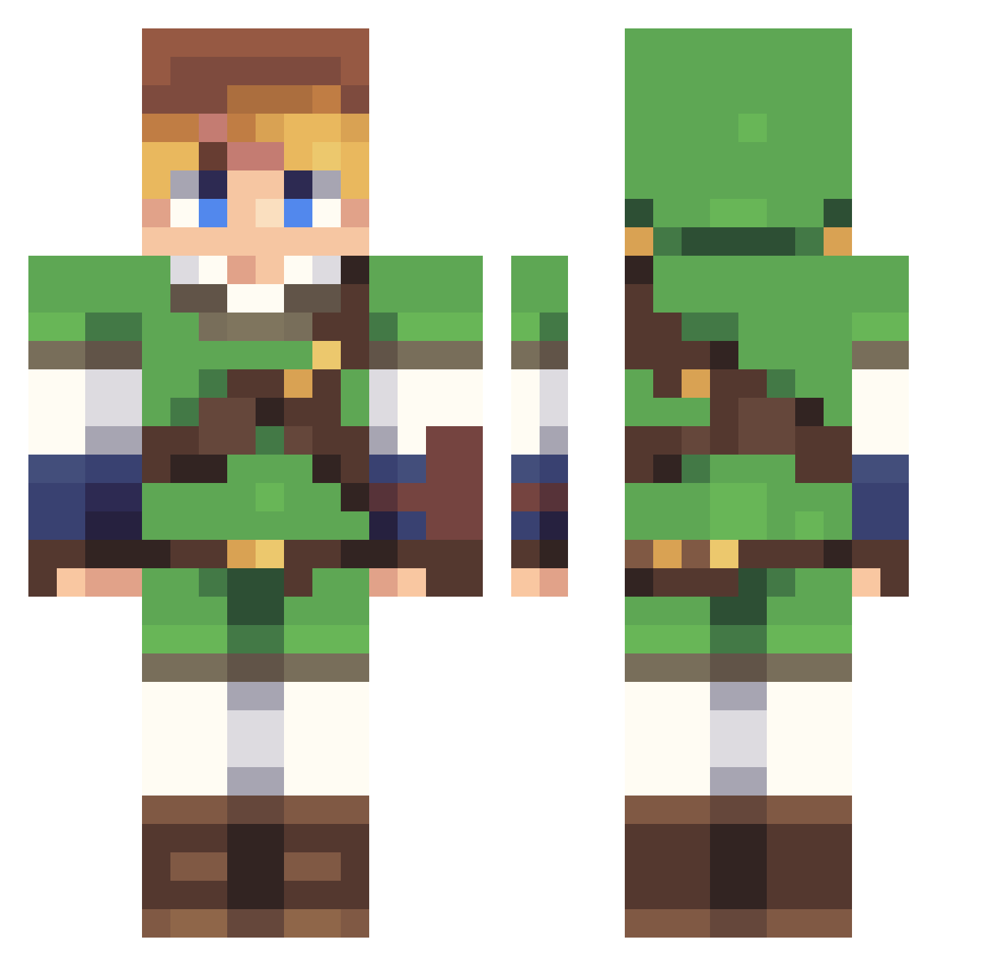 EpixGamerGuyV Minecraft skin, front and back view