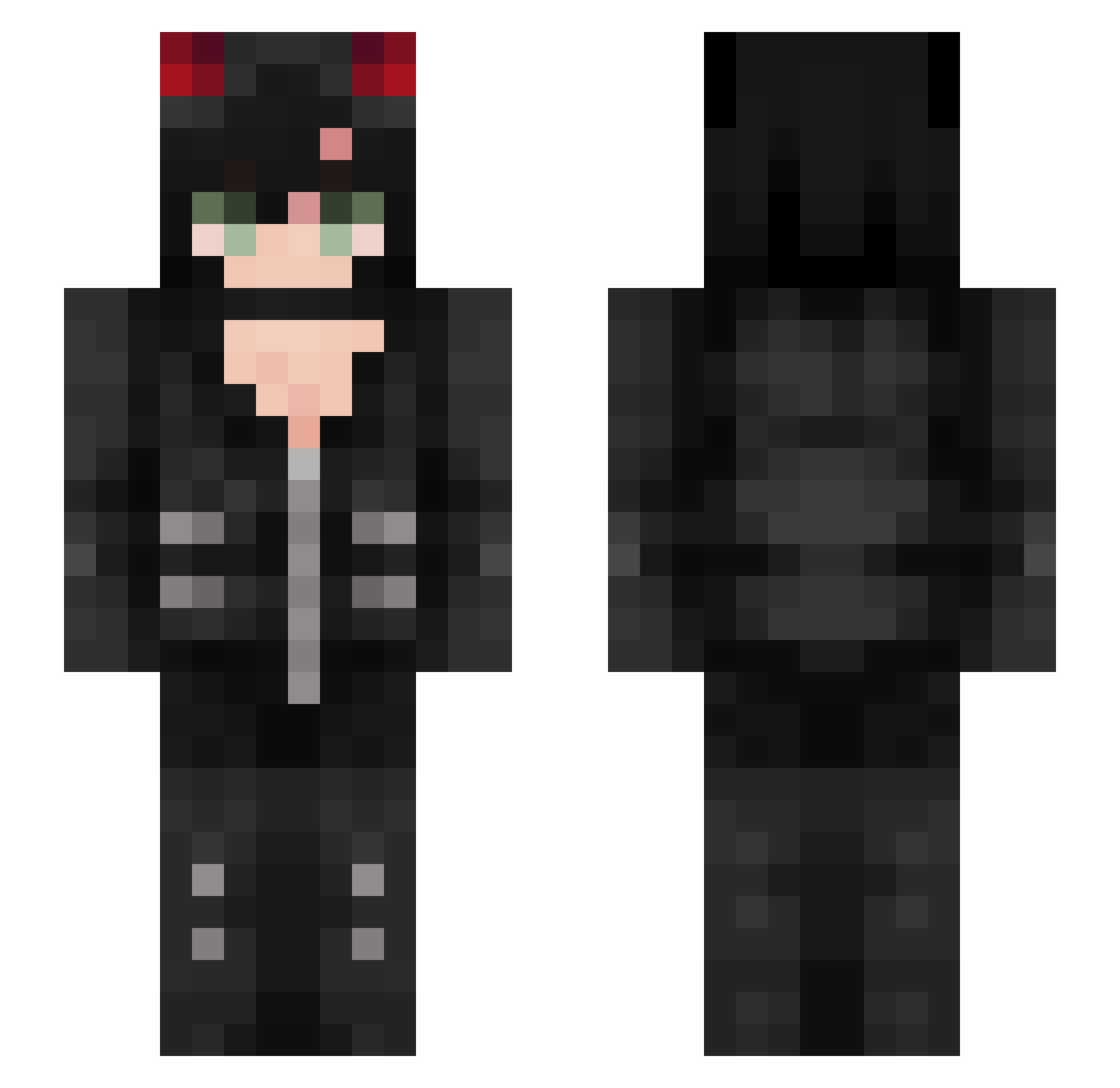 iloveaic94 Minecraft skin, front and back view
