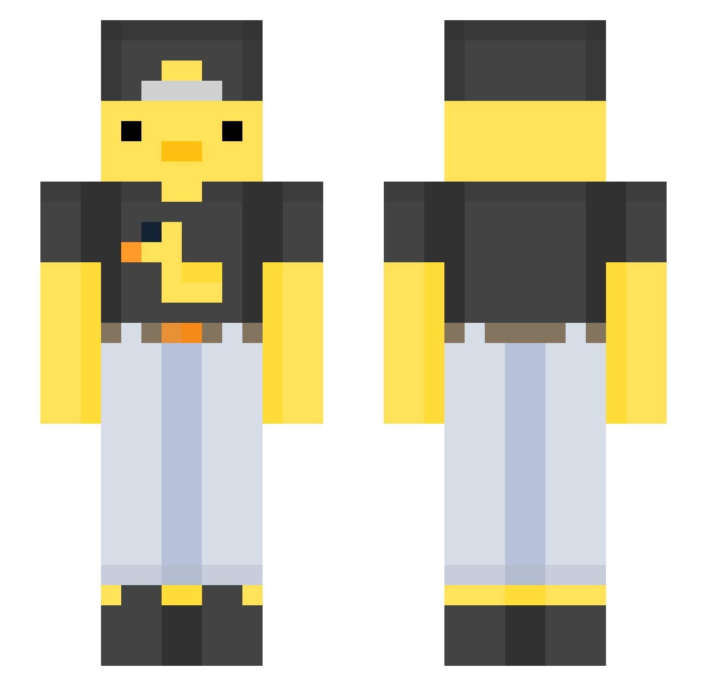 _kloszard_ Minecraft skin, front and back view