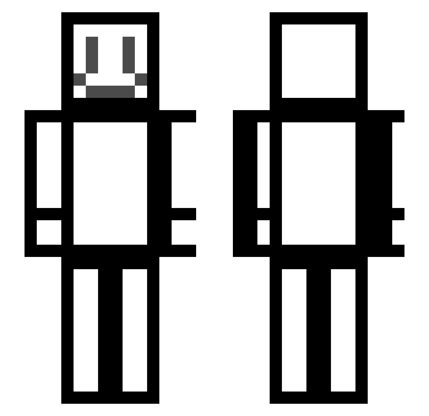 TollemSeluj Minecraft skin, front and back view