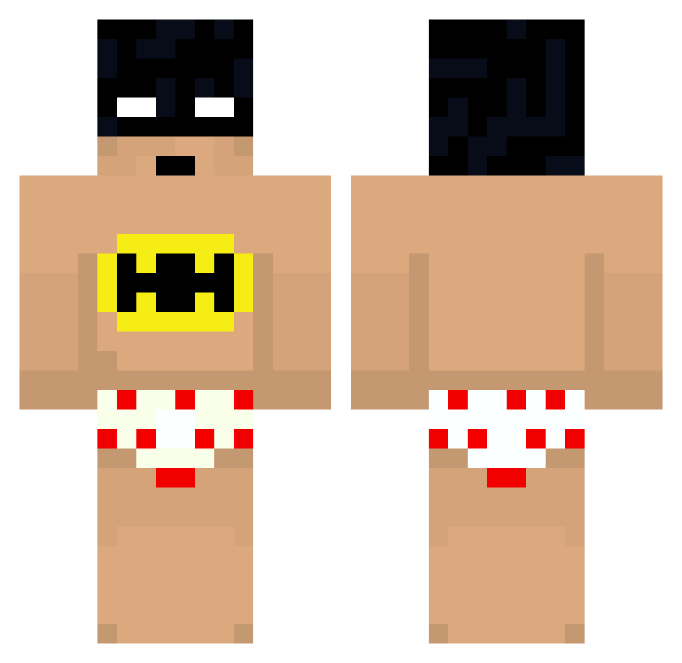dempsterr Minecraft skin, front and back view