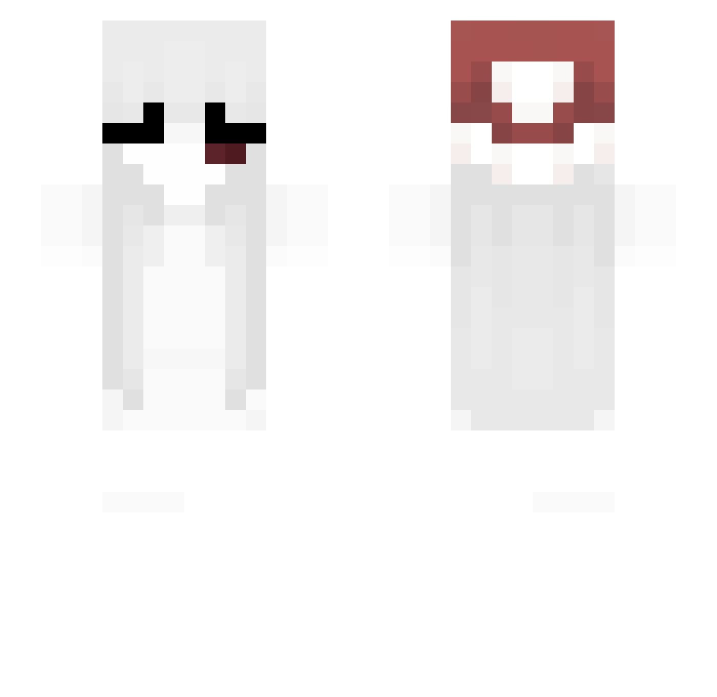 wshResa Minecraft skin, front and back view