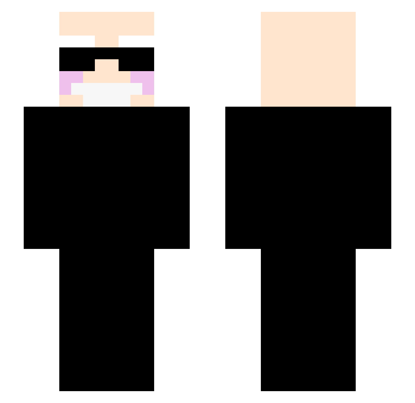 haruk_1234 Minecraft skin, front and back view