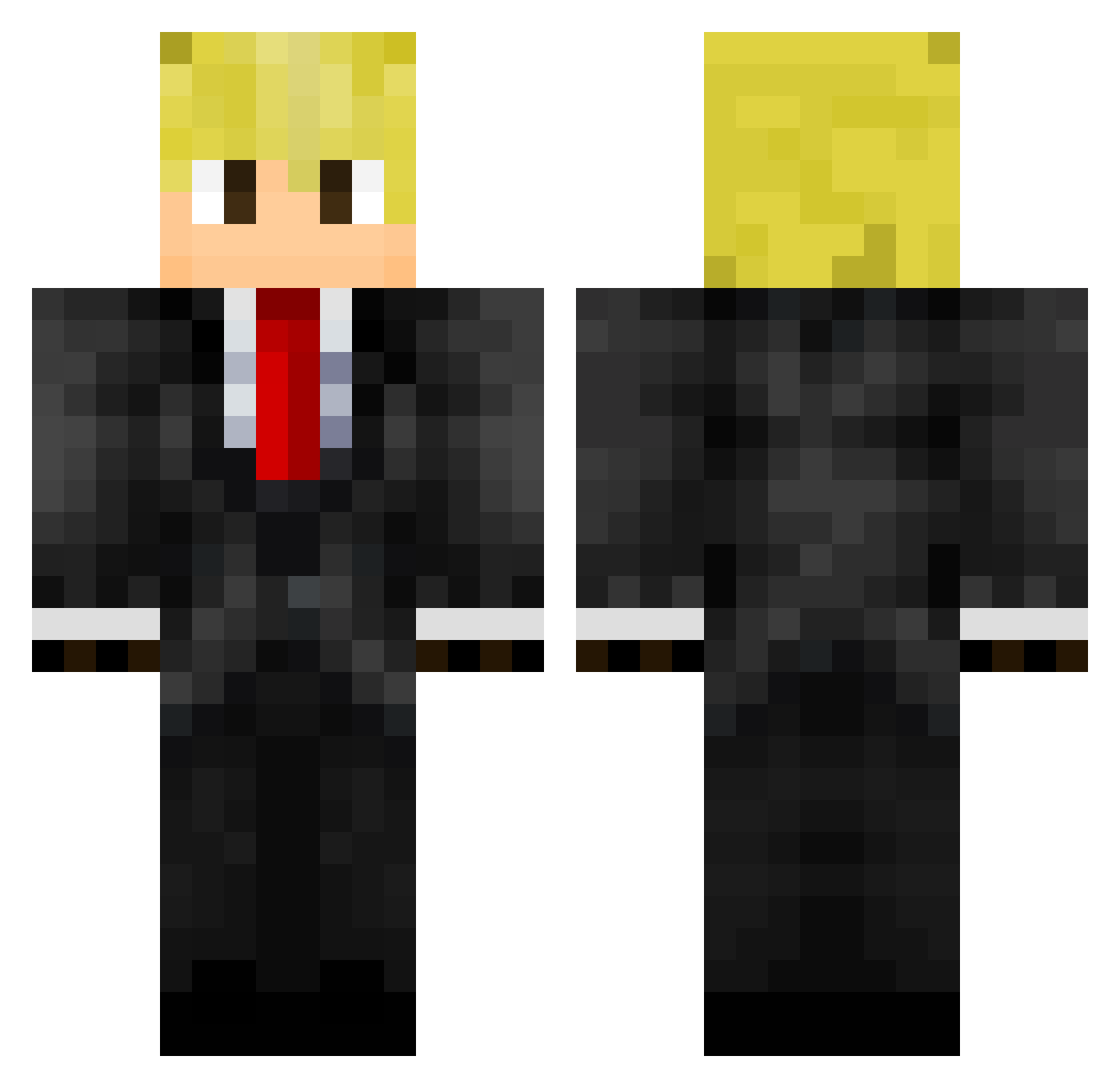 _Macadam_ Minecraft skin, front and back view
