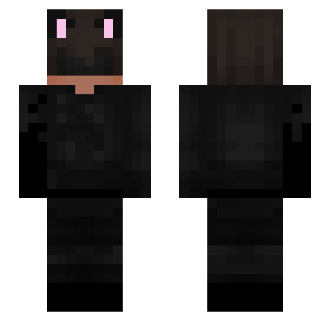 Razamel Minecraft skin, front and back view