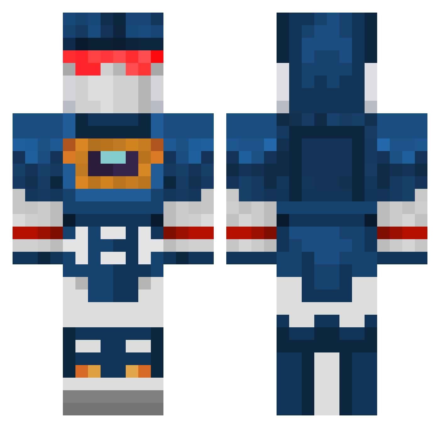 risingjerisun Minecraft skin, front and back view