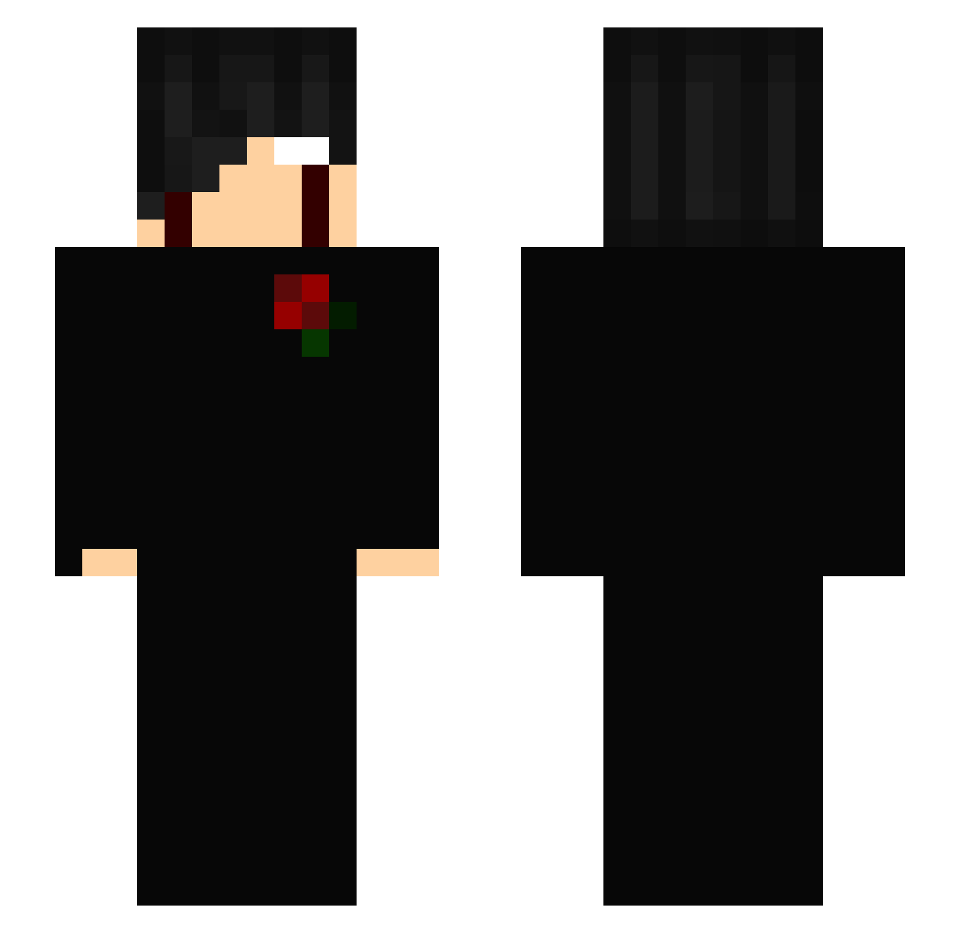 gui_fdskkj Minecraft skin, front and back view