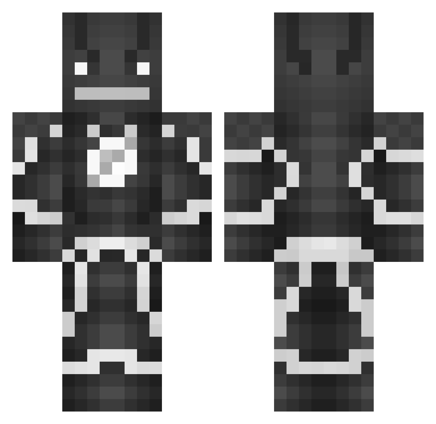 sitronkaffe16 Minecraft skin, front and back view
