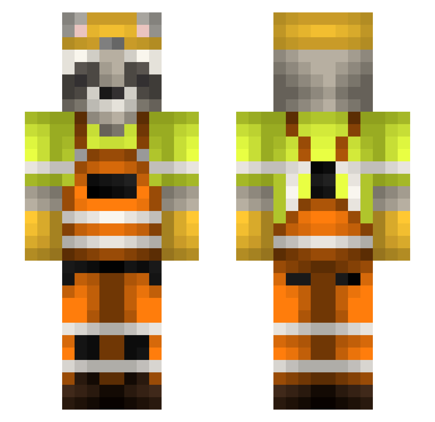 imehk123 Minecraft skin, front and back view
