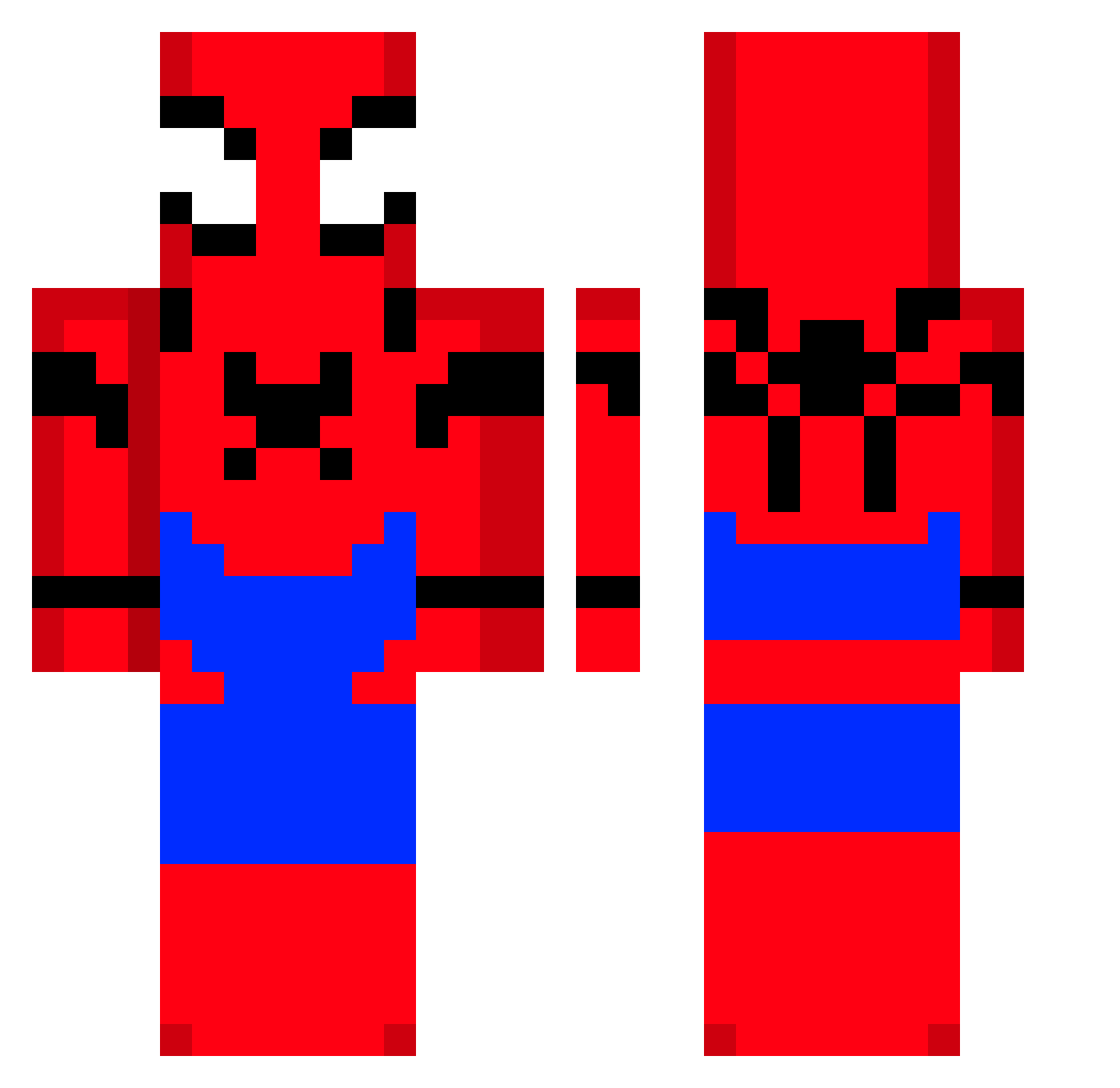 oChrixs Minecraft skin, front and back view