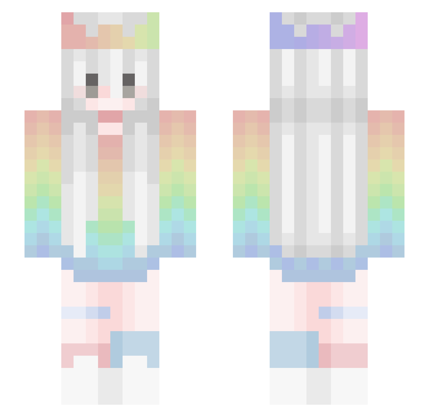Falconplay_YT Minecraft skin, front and back view