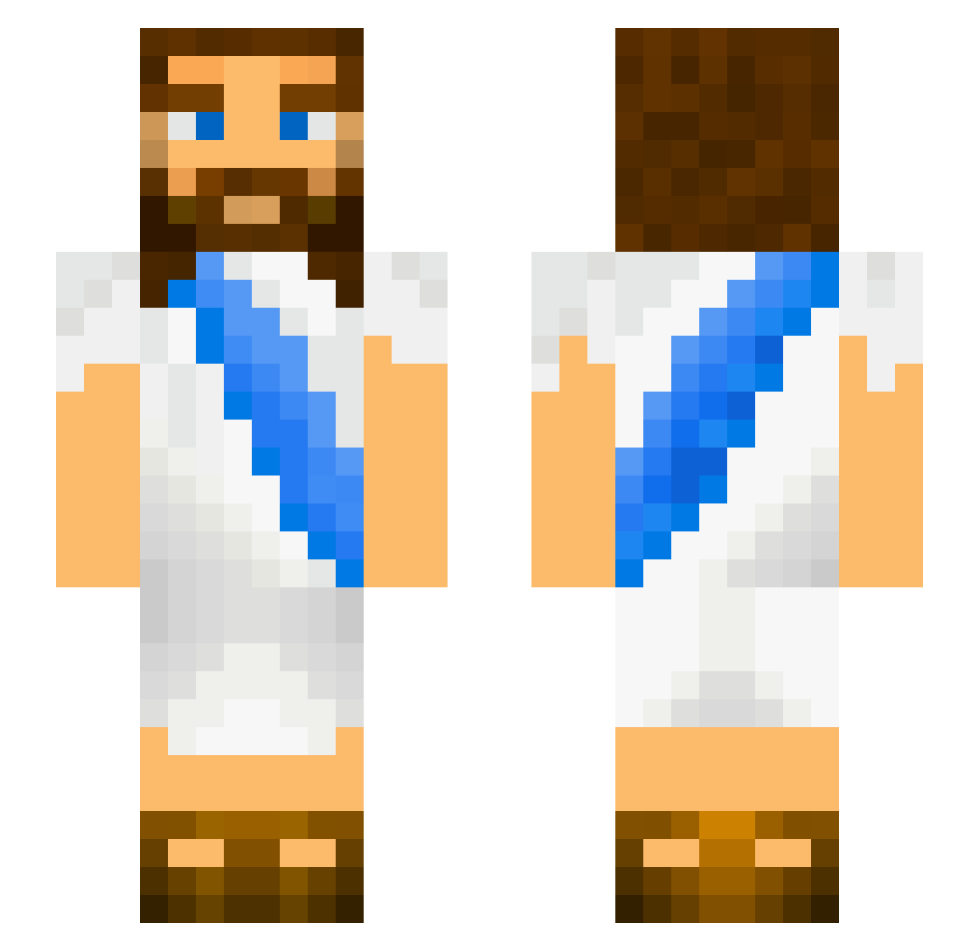 Livai_du_73 Minecraft skin, front and back view