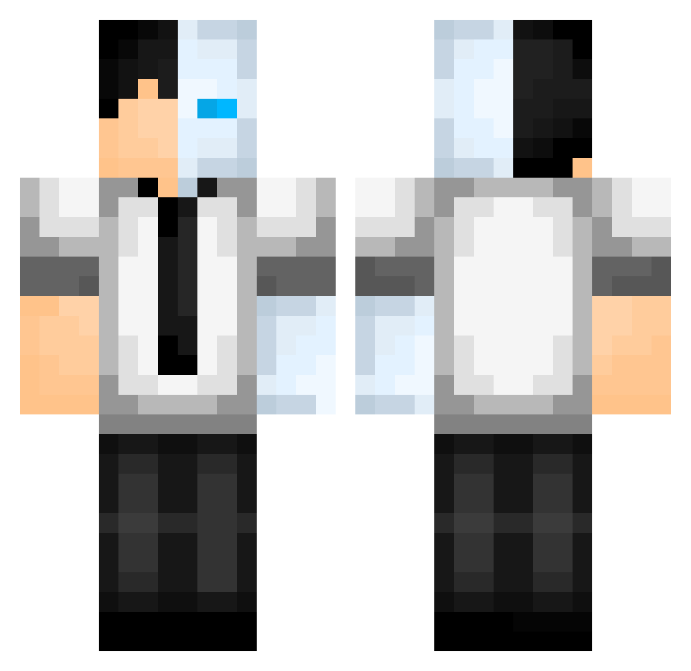 aggiotacristao Minecraft skin, front and back view