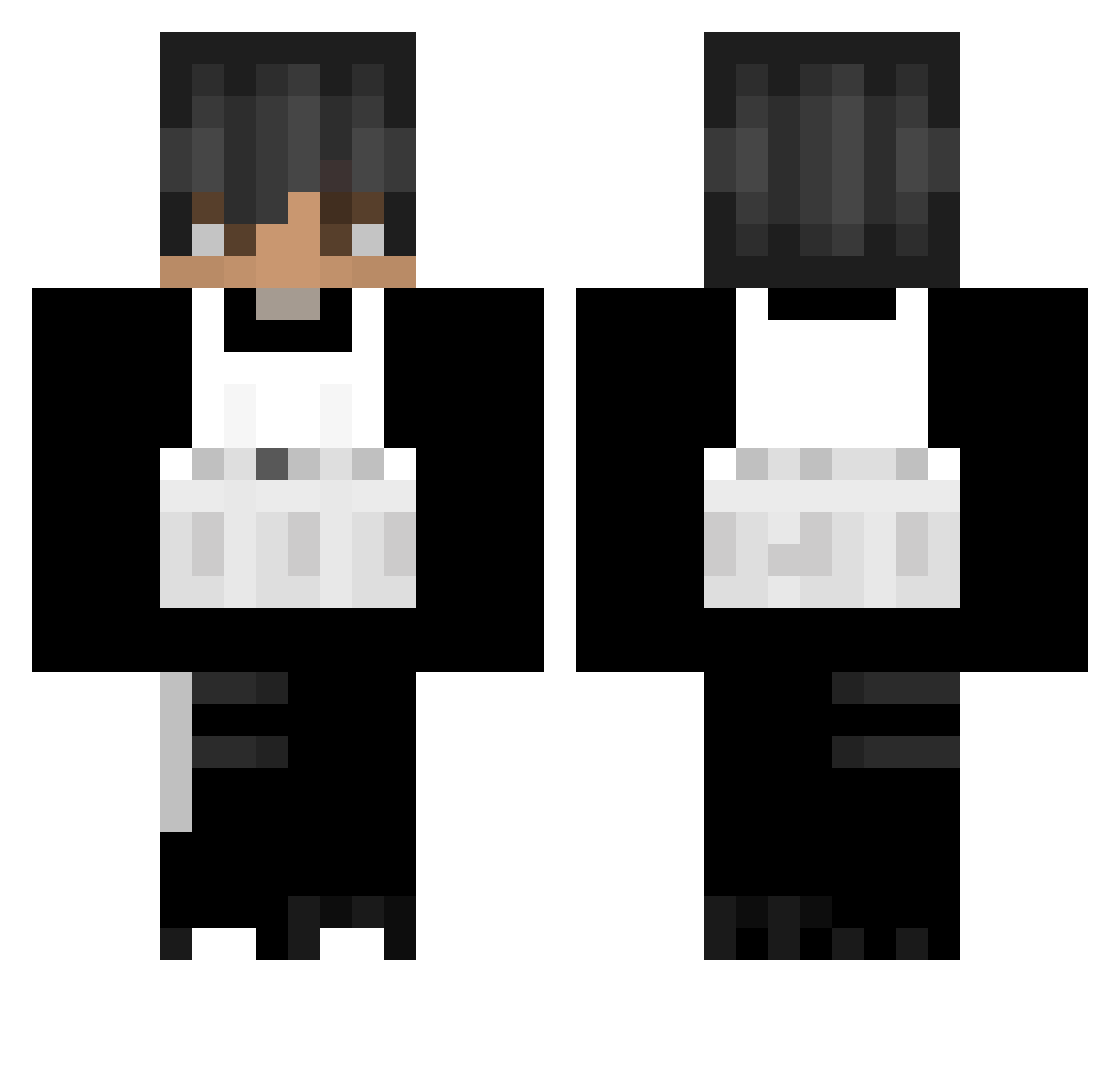 bobiksvk Minecraft skin, front and back view