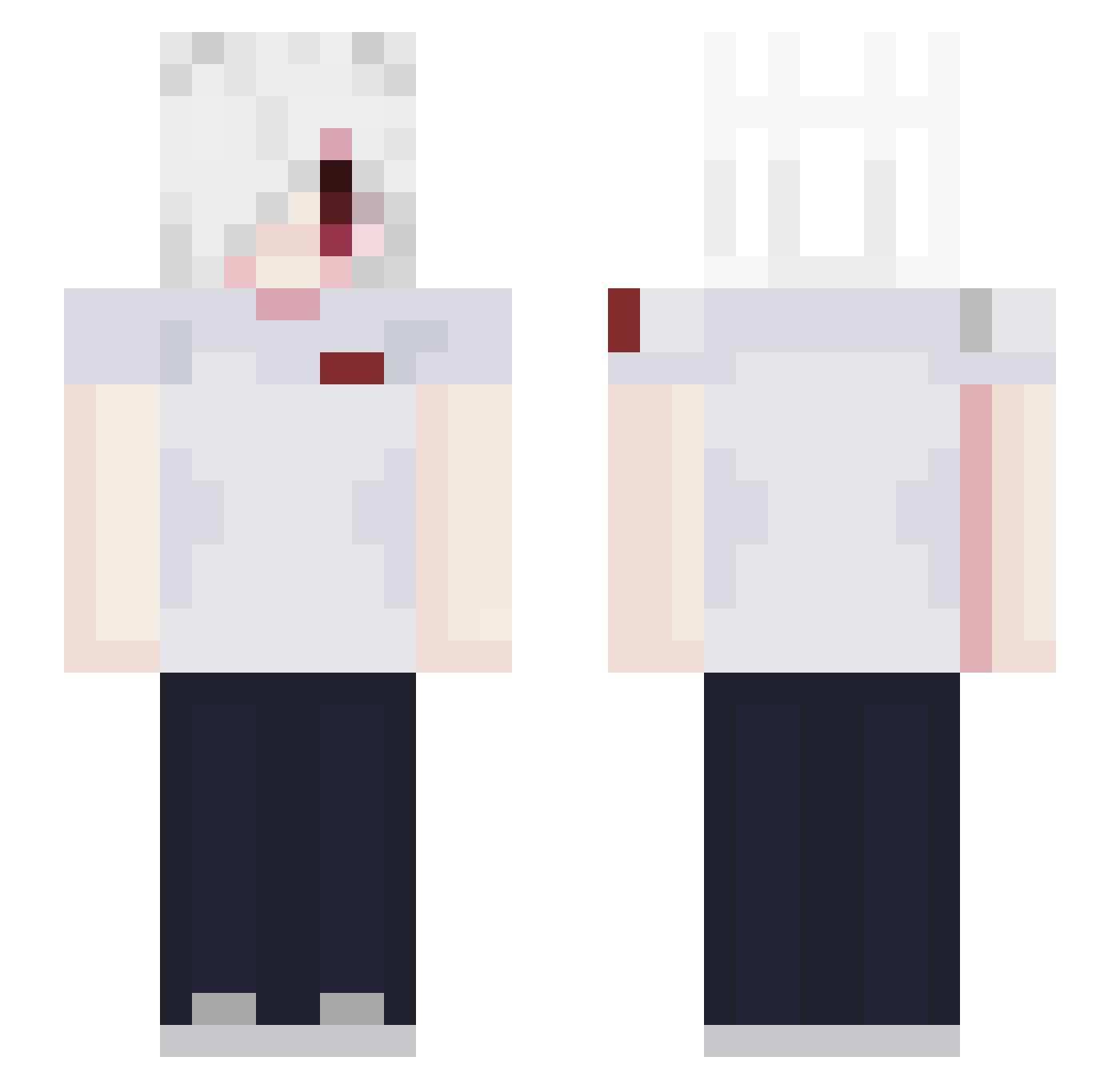 SlowbraKai_Cary Minecraft skin, front and back view