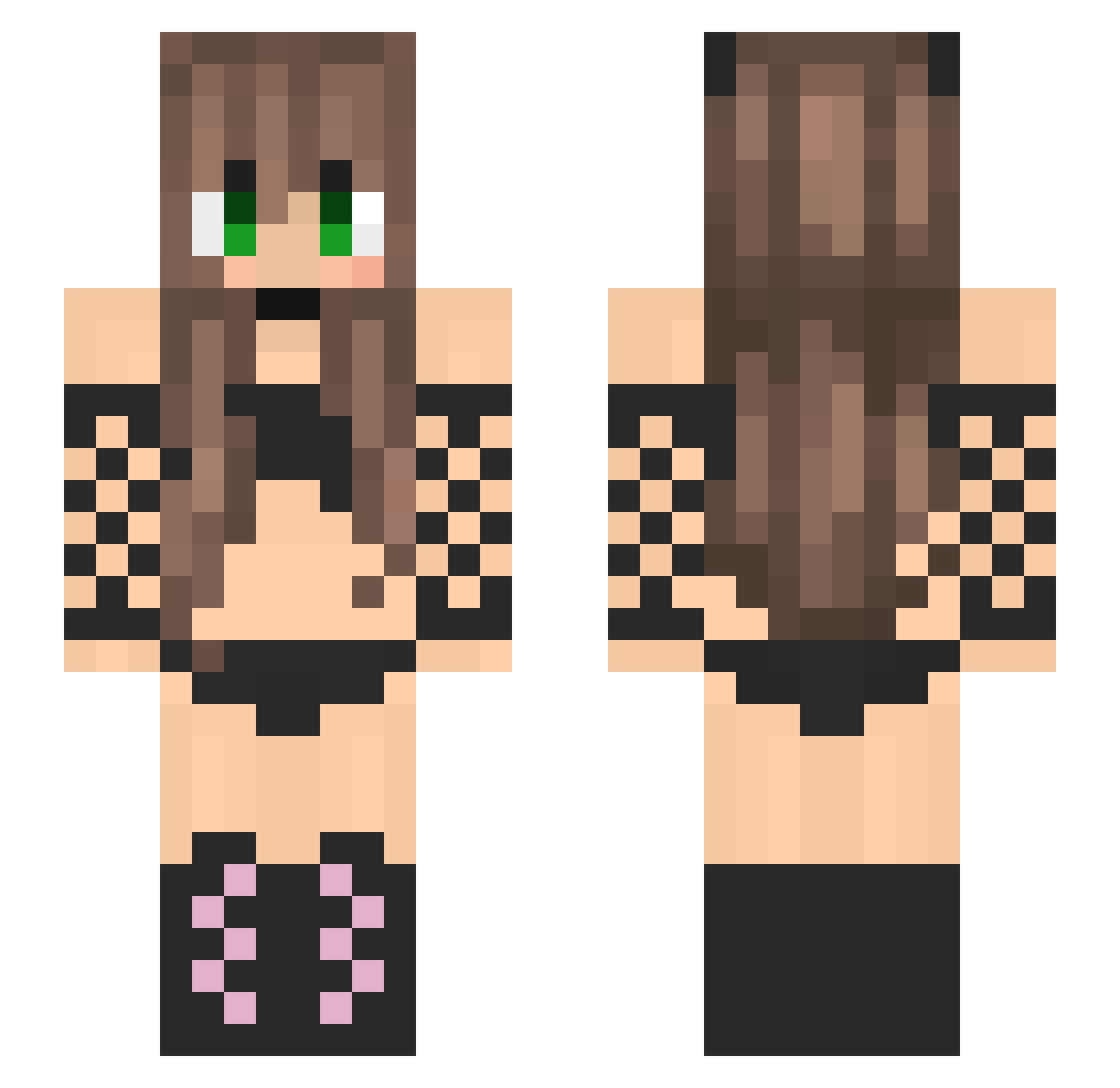 edelweiss3 Minecraft skin, front and back view