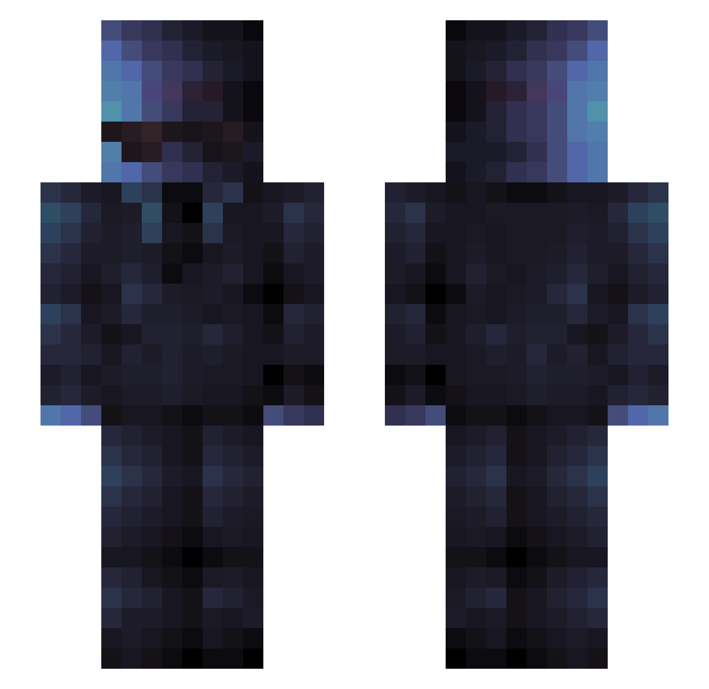 Tony_Gamer16 Minecraft skin, front and back view
