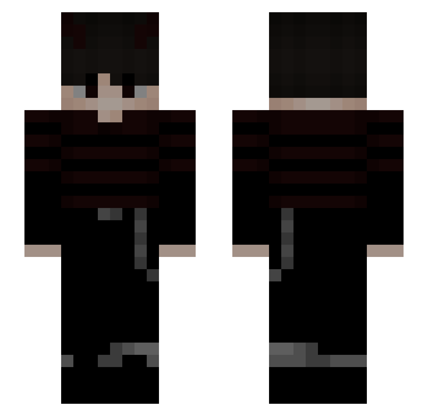 SquidGame_0914 Minecraft skin, front and back view