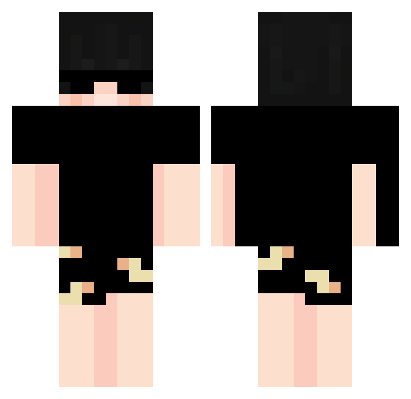 ZIHENG_didi Minecraft skin, front and back view