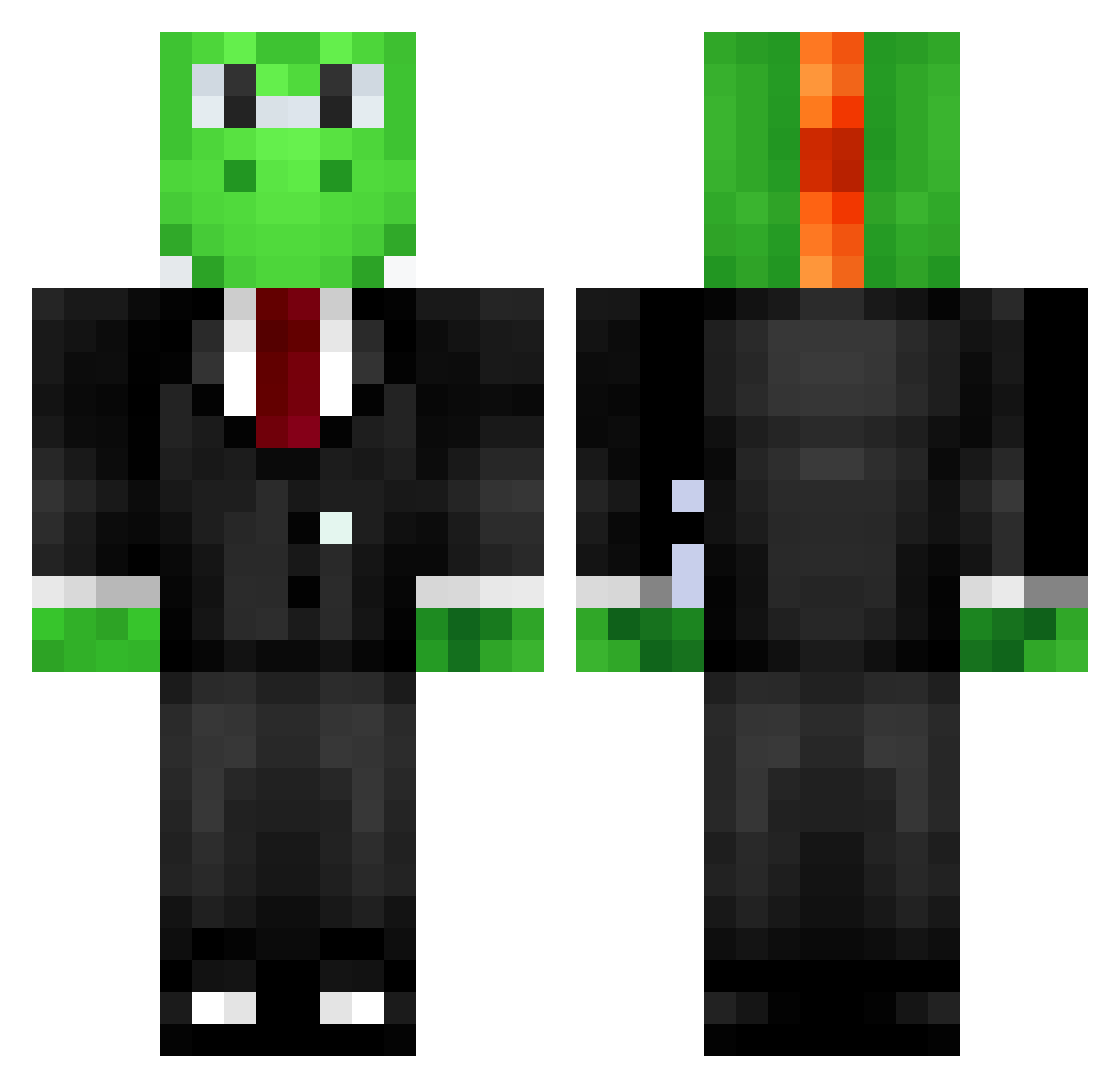 _Duduzera_ Minecraft skin, front and back view
