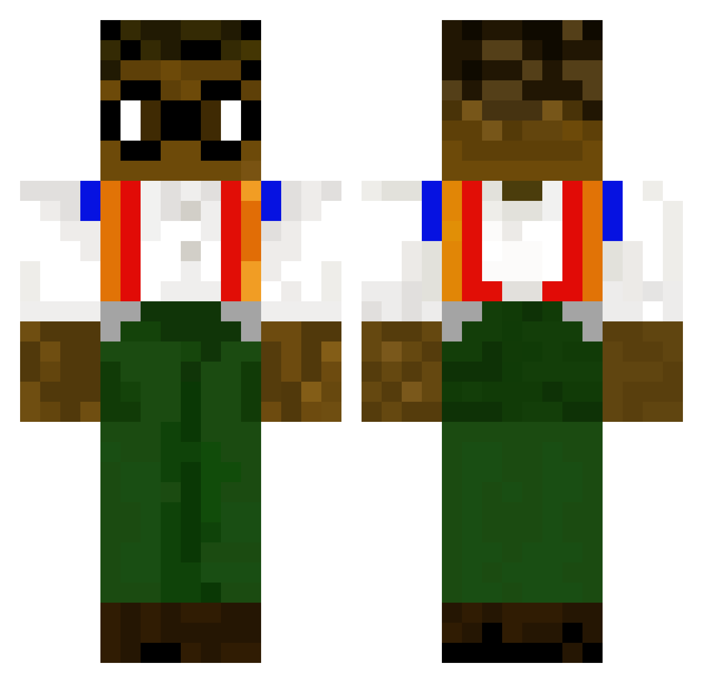 bigman4455 Minecraft skin, front and back view