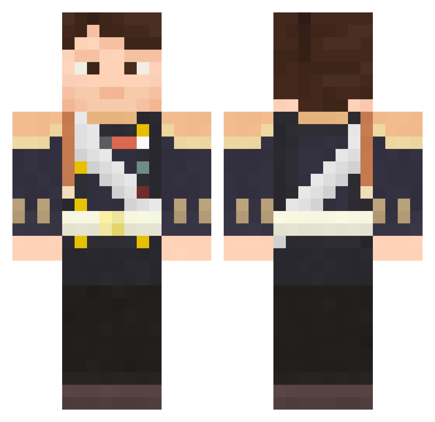 FurerValdemar Minecraft skin, front and back view