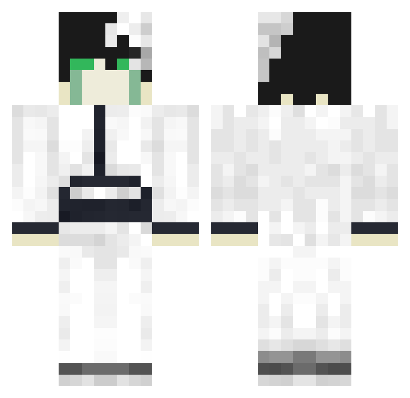 Supari Minecraft skin, front and back view