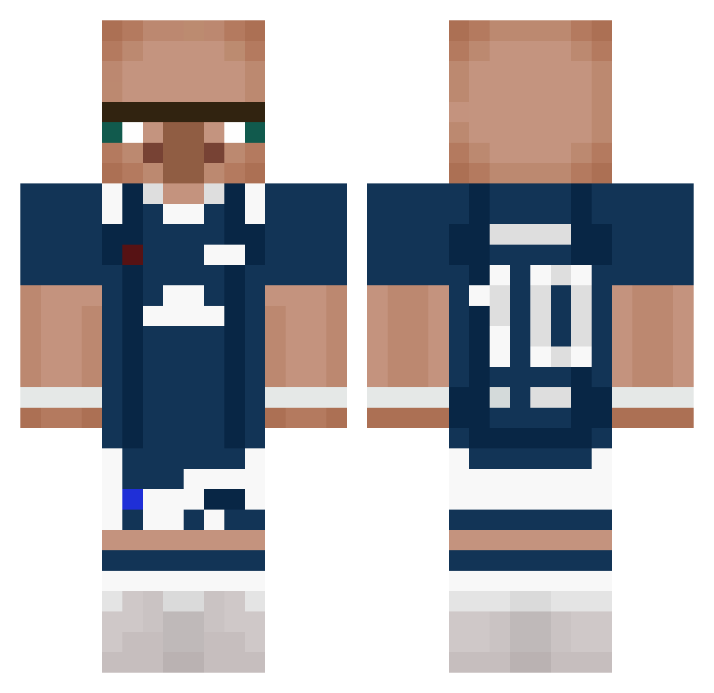 Flummi_ Minecraft skin, front and back view