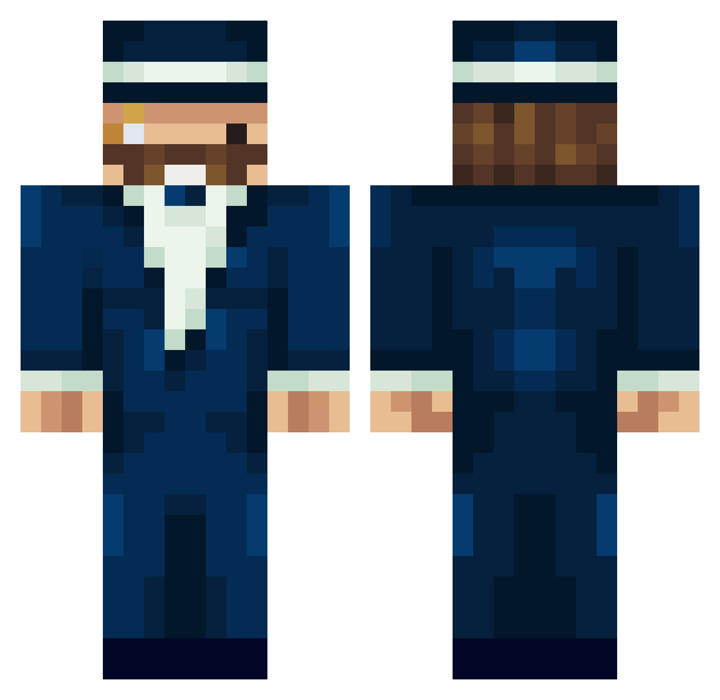 GudGamerDK Minecraft skin, front and back view