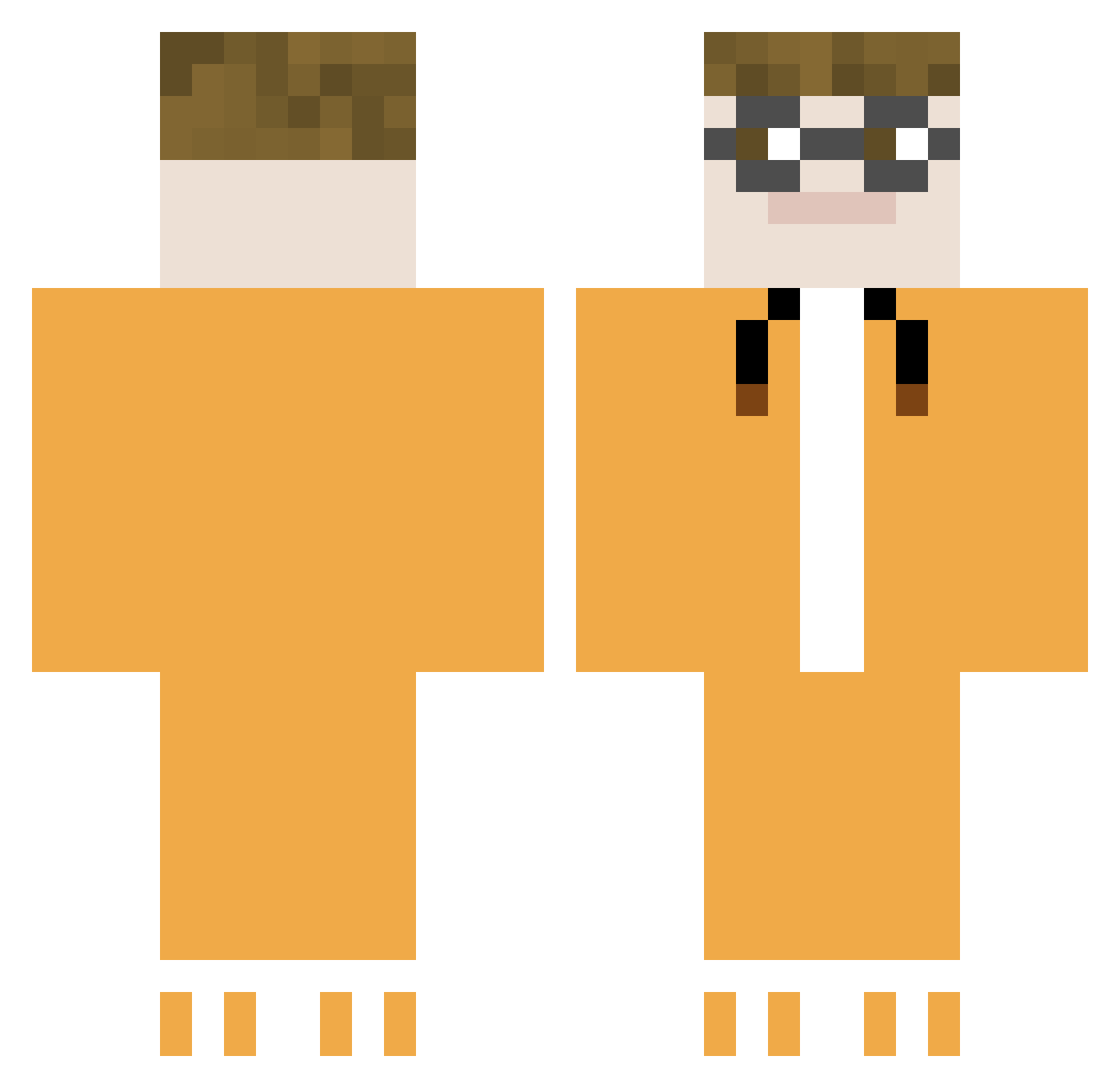 CrushedBowl1749 Minecraft skin, front and back view