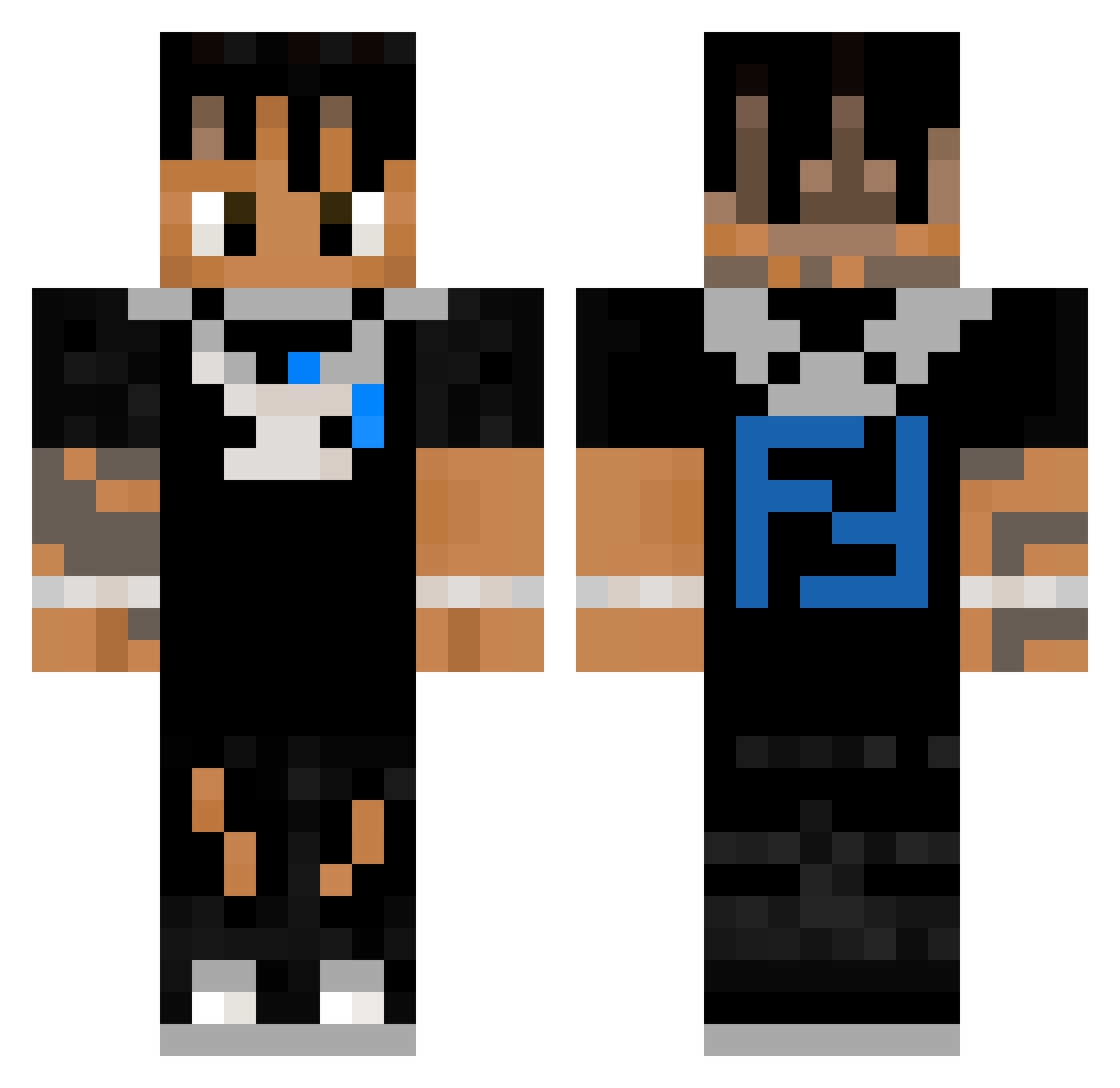 renavit8 Minecraft skin, front and back view