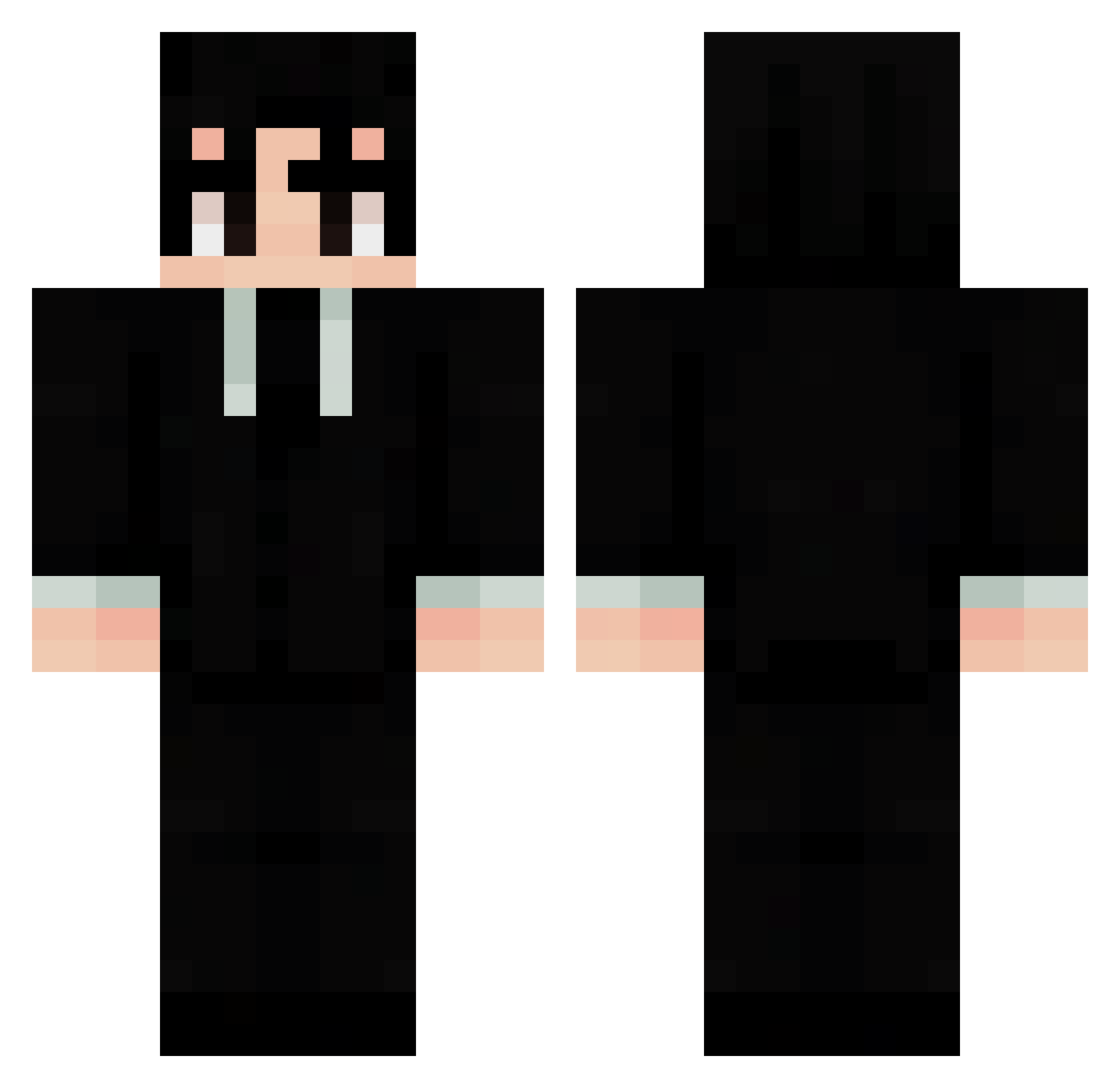 Killenn Minecraft skin, front and back view