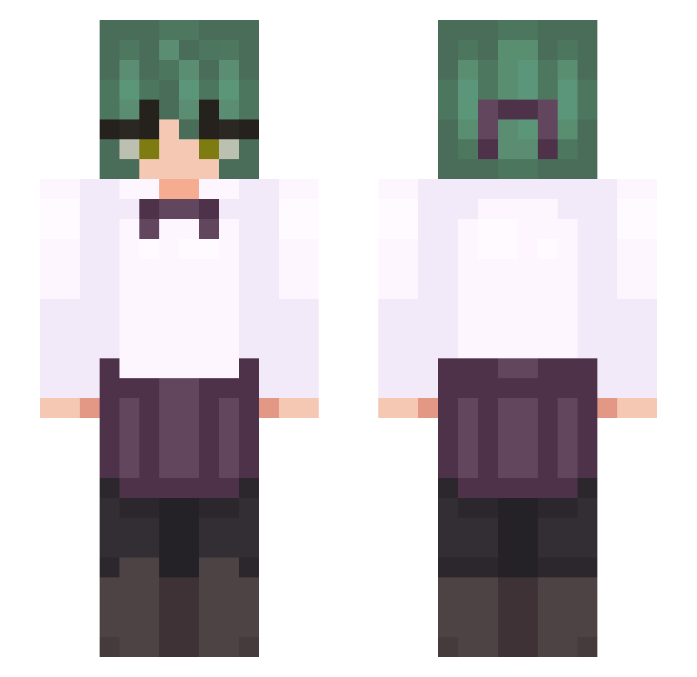 l6x1 Minecraft skin, front and back view