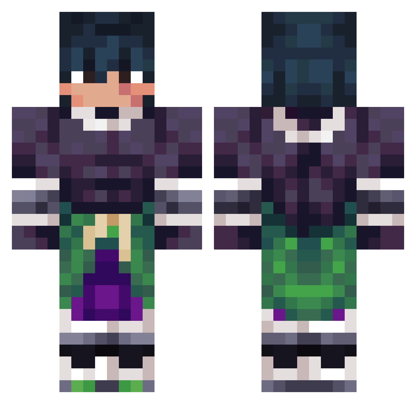 aadriangonz Minecraft skin, front and back view