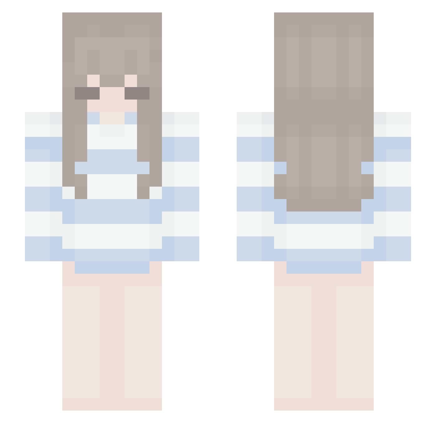Myrkath Minecraft skin, front and back view