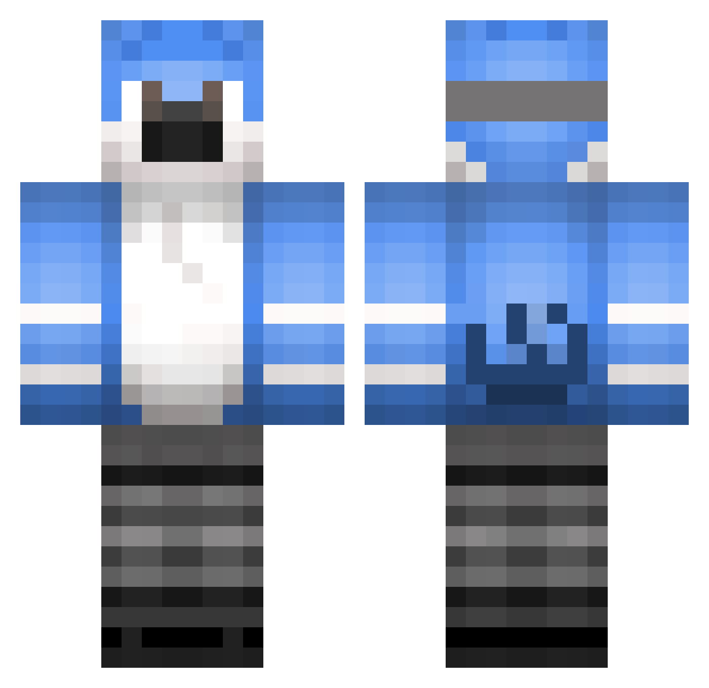 MaronadeMC Minecraft skin, front and back view