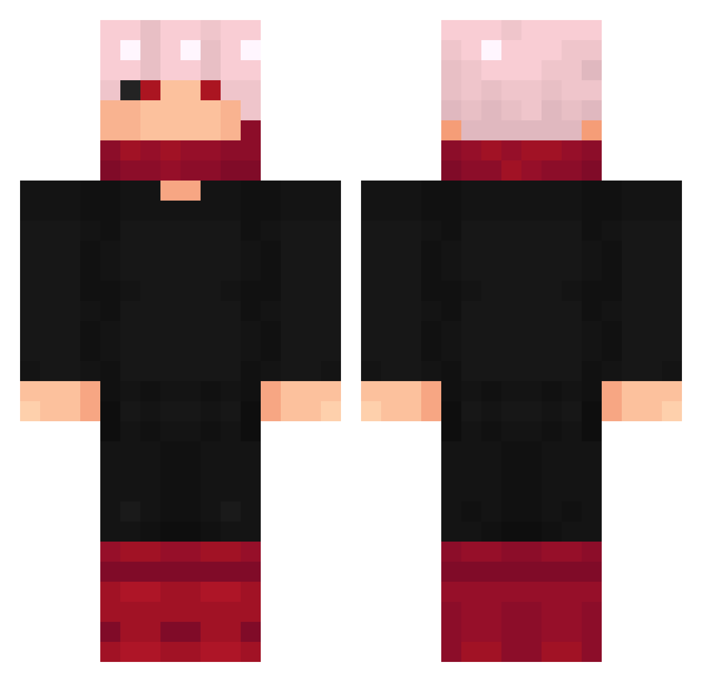 Dino_gamer69 Minecraft skin, front and back view