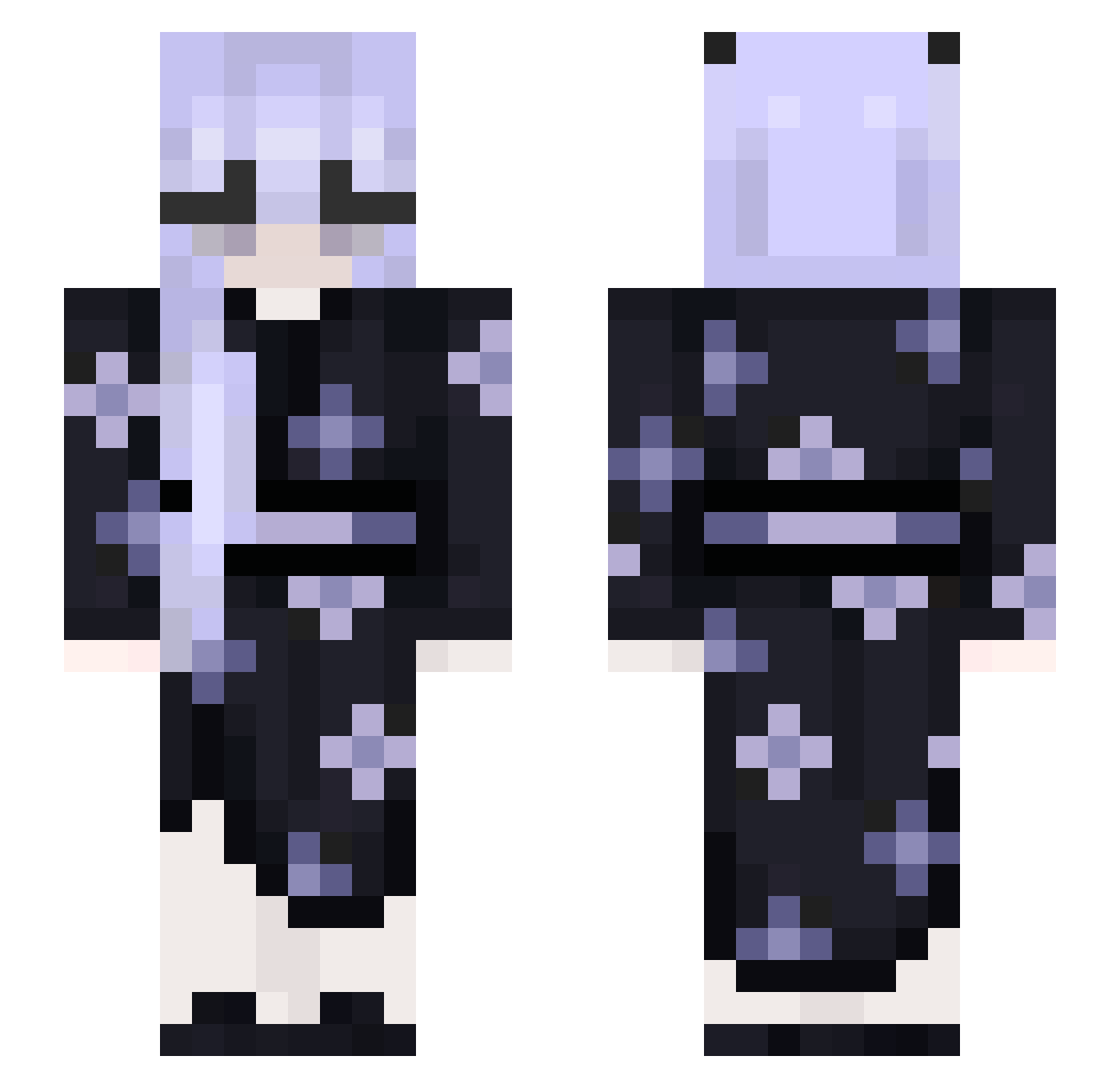 Sylwia815 Minecraft skin, front and back view