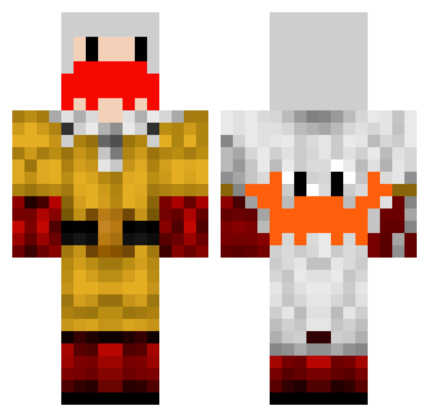 lei_cad1 Minecraft skin, front and back view