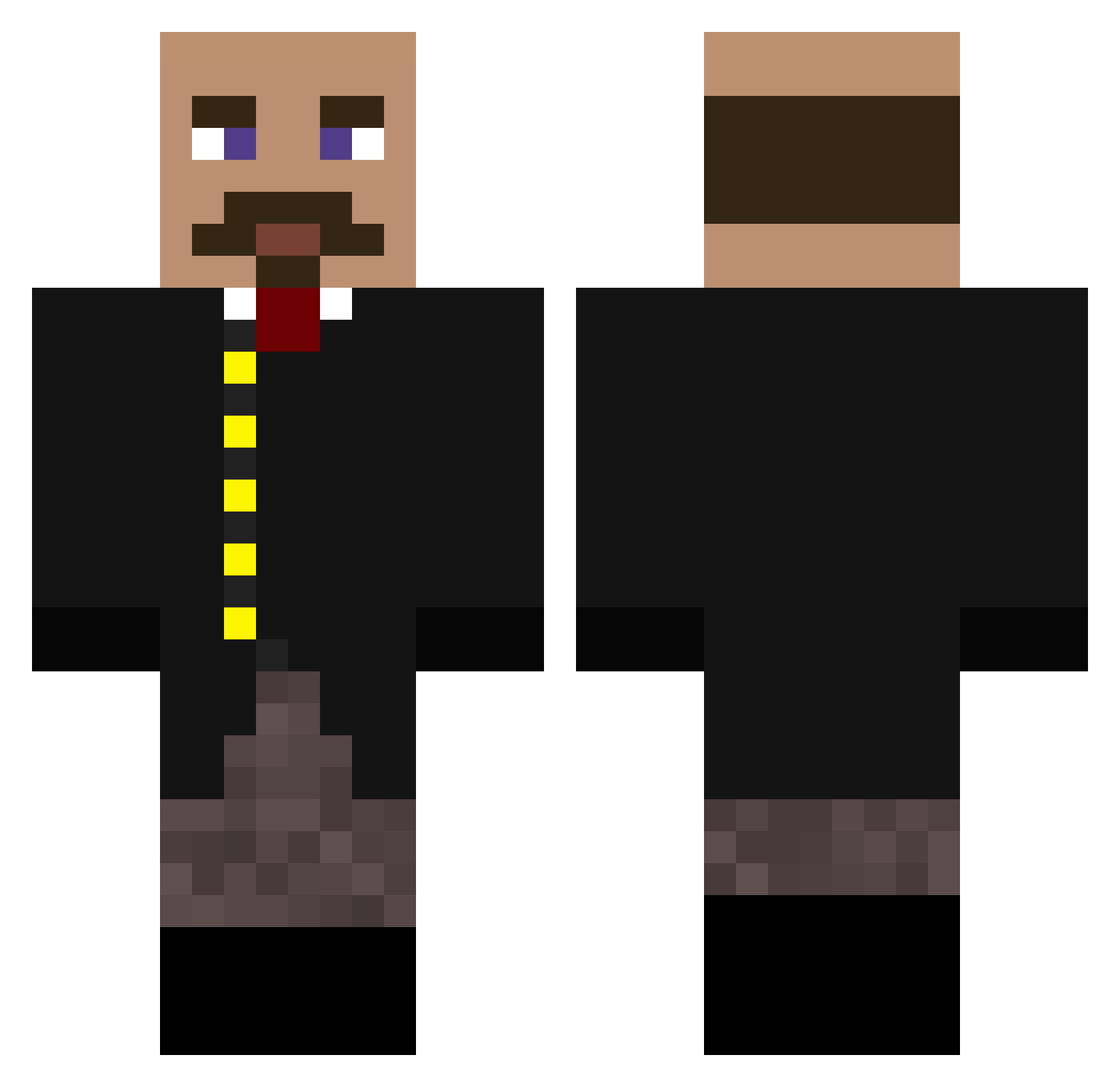 Roald_Giske Minecraft skin, front and back view