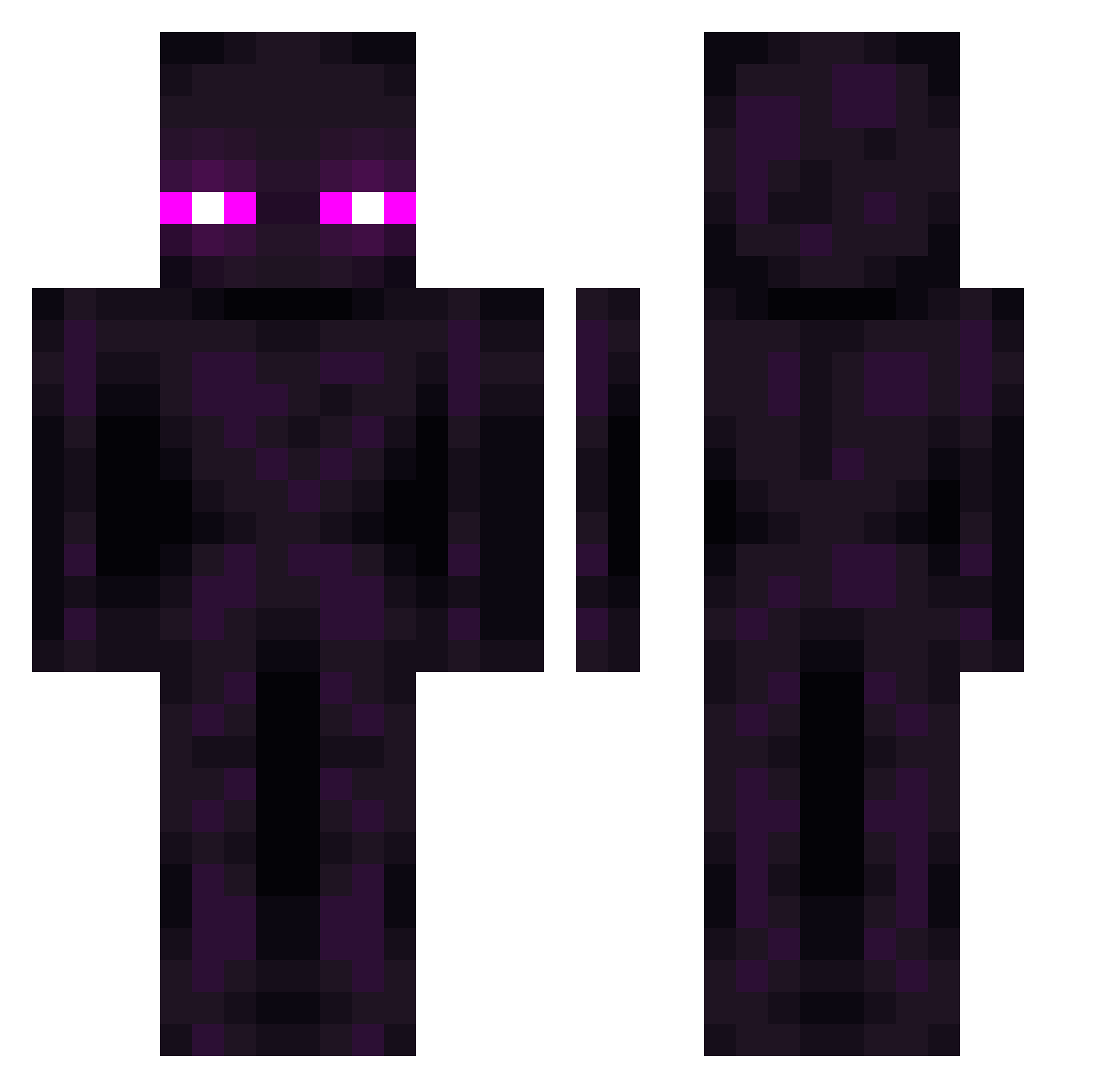 Daddy2688 Minecraft skin, front and back view