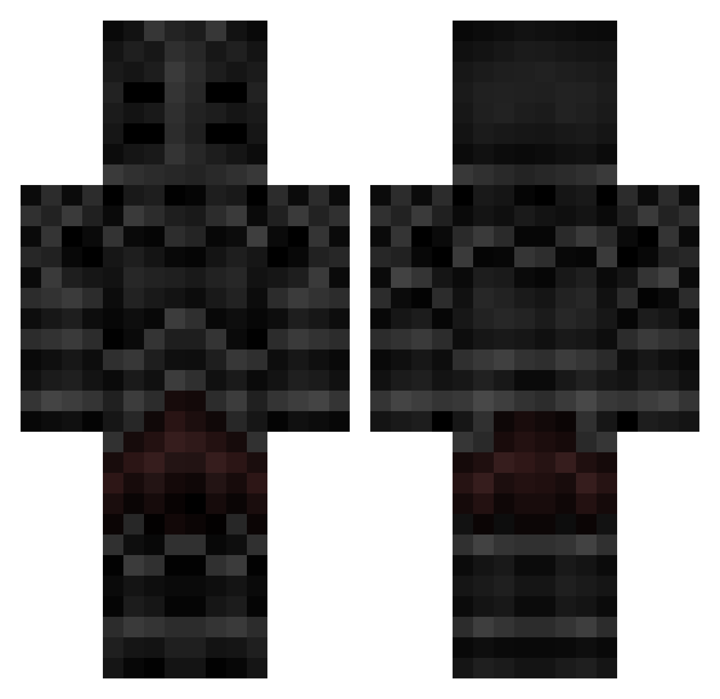 TheMadManDan Minecraft skin, front and back view