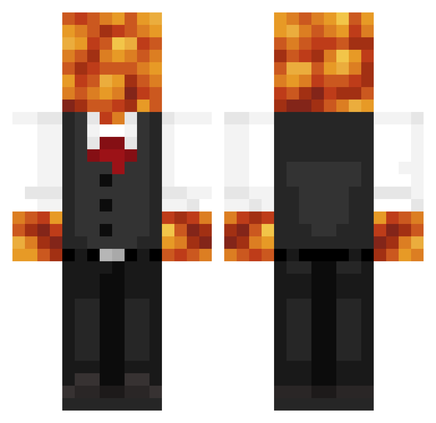 Beans_Enjoyer Minecraft skin, front and back view